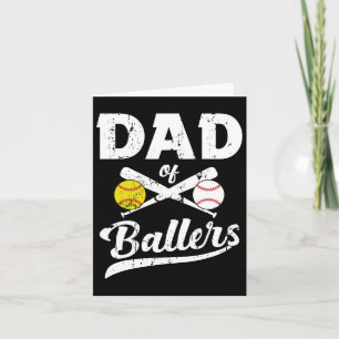 von Ballern Vater von Baseball und Softball für Karte