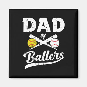 von Ballern Vater von Baseball und Softball für Magnet