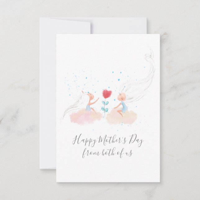 Von beiden Sweet Girls Muttertagskarte Karte (Vorderseite)