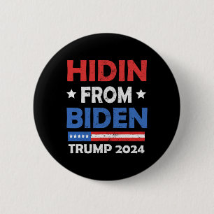 Von Biden Trump 2024 Funny Anti Joe Biden Men Wom Button