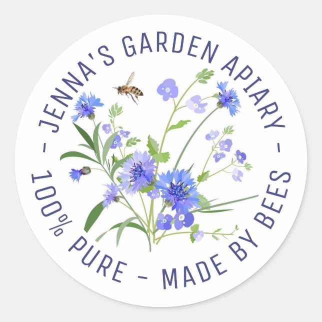 Von Bienen Wildblume Apiary Product Sticker (Vorderseite)