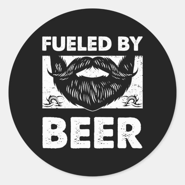 Von Bier Vater getrunken Daddy Drinker Beer Py Runder Aufkleber (Vorderseite)
