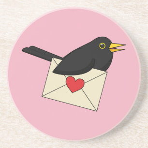 Von Blackbird mit Liebe Getränkeuntersetzer