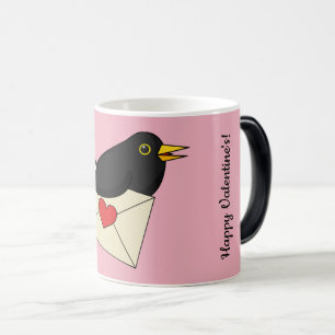 Von Blackbird mit Liebe Text hinzufügen Verwandlungstasse
