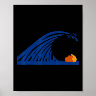 Von blauen Katzen für Kamala Funny Trump für Damen Poster