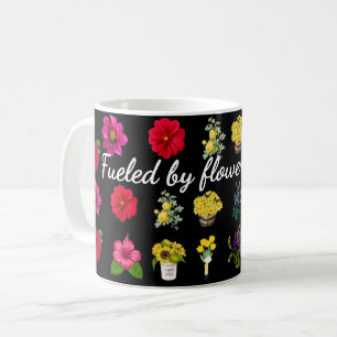 Von Blume und Latten gespeist   Pastell Floral Pat Kaffeetasse
