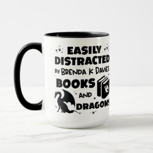Von Brenda K Davies Bücher und Drachen abgelenkt Tasse