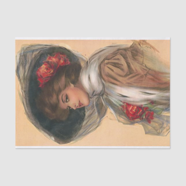 Von Broadway (1907) von Hamilton King Seidenpapier (Vorderseite)