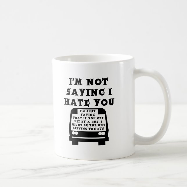 Von Bus Funny Mug treffen Tasse (Rechts)
