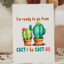 Von cact-i zu cat-us, süßes Valentinstagsgeschenk