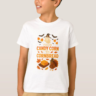 Von Candy Corn bis Cornbread Halloween Erntedankfe T-Shirt