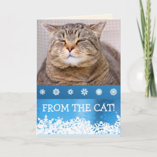 VON CAT Meowy Custom Christmas Feiertagskarte