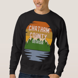 Von Chatham Landkreis Georgia Vintag Sunset Sweatshirt