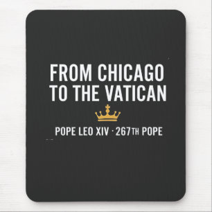 Von Chicago zum Vatikanischen Papst Leo 267. Mousepad