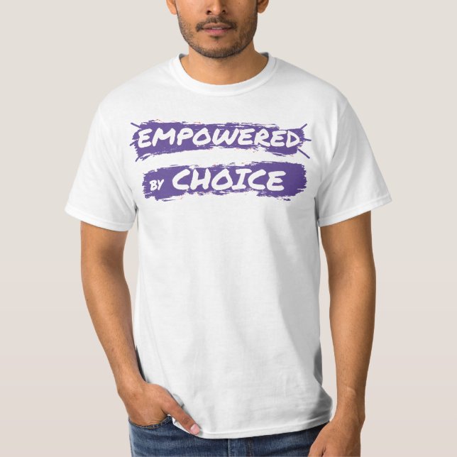 VON CHOICE BEFUGT (lila) T-Shirt (Vorderseite)