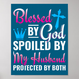 Von christlicher Ehefrau Jesus segnete Gott Poster