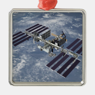 Von Computer generierte Ansicht 2 Silbernes Ornament