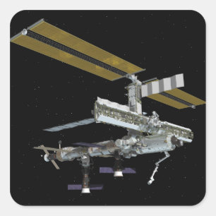 Von Computer generierte Ansicht Quadratischer Aufkleber