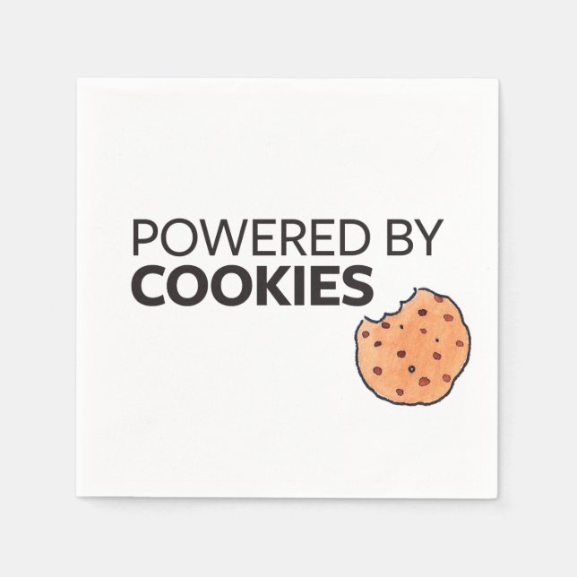 Von Cookies angetrieben Serviette (Vorderseite)