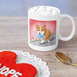 Von Corgi gelieferter Sweet Heart Letter Kaffeetasse