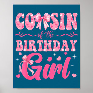 Von Cousin Geburtstag Familie Rosa Kokette Poster