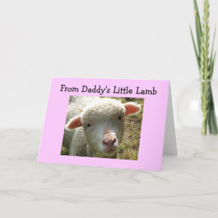 VON DADDYS KLEINER LAMB BIRTHDAY CARD KARTE