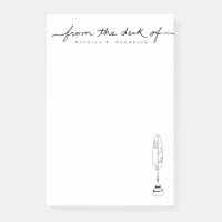 Von dem Schreibtisch von Custom Name Briefpapier S