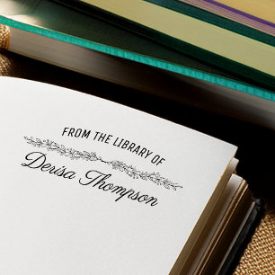Von den Bibliothekaren Personalisiert Gummistempel