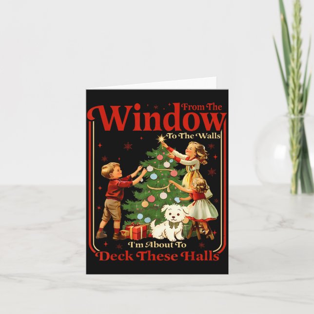 Von den Fenstern bis zu den Wänden decke ich diese Karte (Vorderseite)