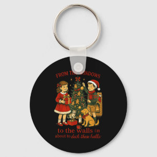 Von den Fenstern bis zu den Wänden Weihnachtsspaß Schlüsselanhänger