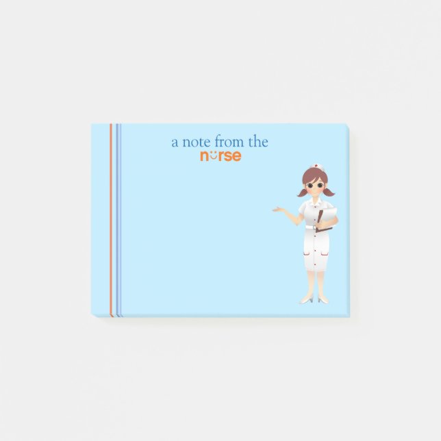 Von den Krankenschwester-Post-Itanmerkungen Post-it Klebezettel (Vorderseite)