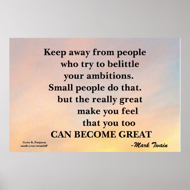 VON DEN MENSCHEN MOTIVIEREND POSTER BEHALTEN (Vorne)