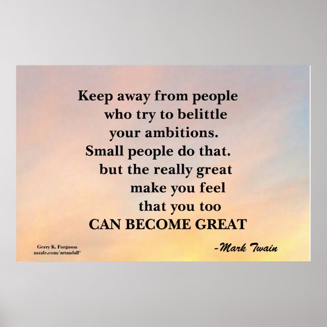 VON DEN MENSCHEN MOTIVIEREND POSTER BEHALTEN (Vorne)