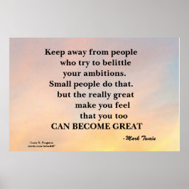 VON DEN MENSCHEN MOTIVIEREND POSTER BEHALTEN