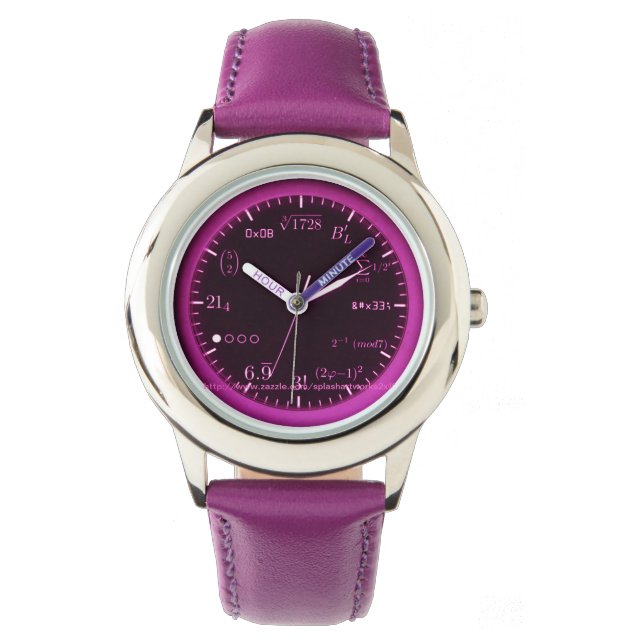 "Von den NUMMERN, Mathematik" Armbanduhr (Vorderseite)