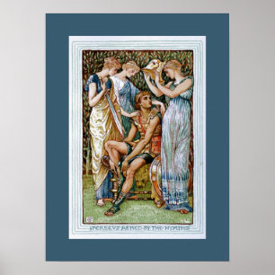 Von den Nymphen bewaffnete Perseus Poster