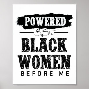 Von den schwarzen Frauen vor mir in der schwarzen Poster
