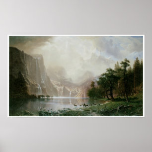 Von den Sierra Nevada Bergen, Kalifornien Poster