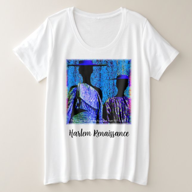 Von den Straßen von Harlem zu Ihrem Kleiderschrank Große Größe T-Shirt (Design vorne)
