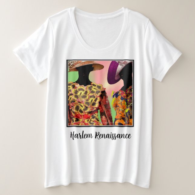 Von den Straßen von Harlem zu Ihrem Kleiderschrank Große Größe T-Shirt (Design vorne)