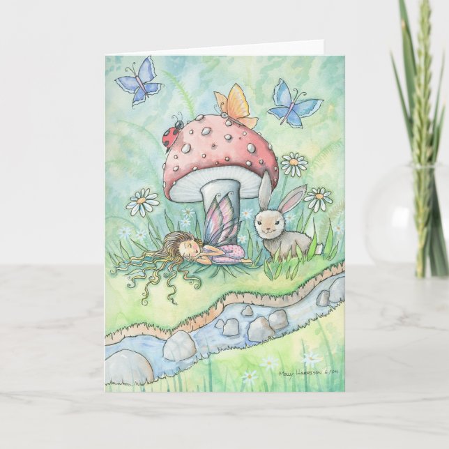 Von den Ufern der Silver Stream Fairy Card Karte (Vorderseite)