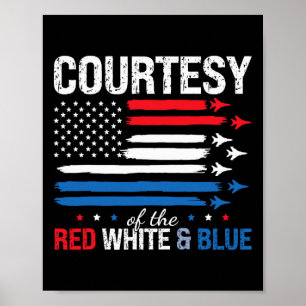 Von den USA rot weiß und blau 4. Juli Frauen ich Poster