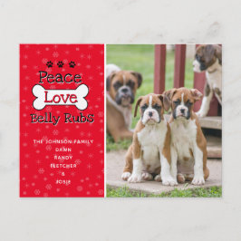 Von den Weihnachtskarten des Hundes Postkarte