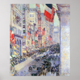 Von der 34th Street, Mai 1917, von Hassam Poster