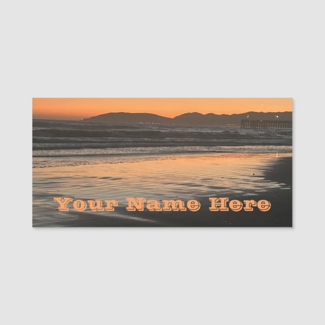 Von der Abenddämmerung bis zum Twilight am Beach F Namensschild (Vorderseite)