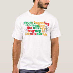 Von der Ausbildung zur Führung, die Reise der Kran T-Shirt