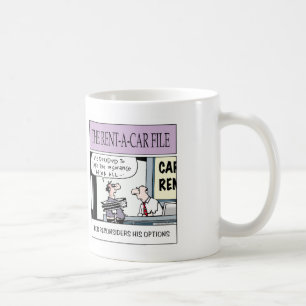 von der Automietfirma Kaffeetasse
