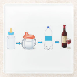 Von der Babyflasche zum Untersetzer der Weinflasch