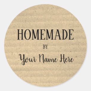 Von der Bäckerei Keks Vintages Handwerk hausgemach Runder Aufkleber