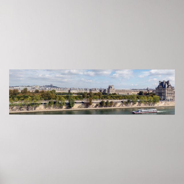 Von der Dachterrasse des Musee d'Orsay hat man ein Poster (Vorne)